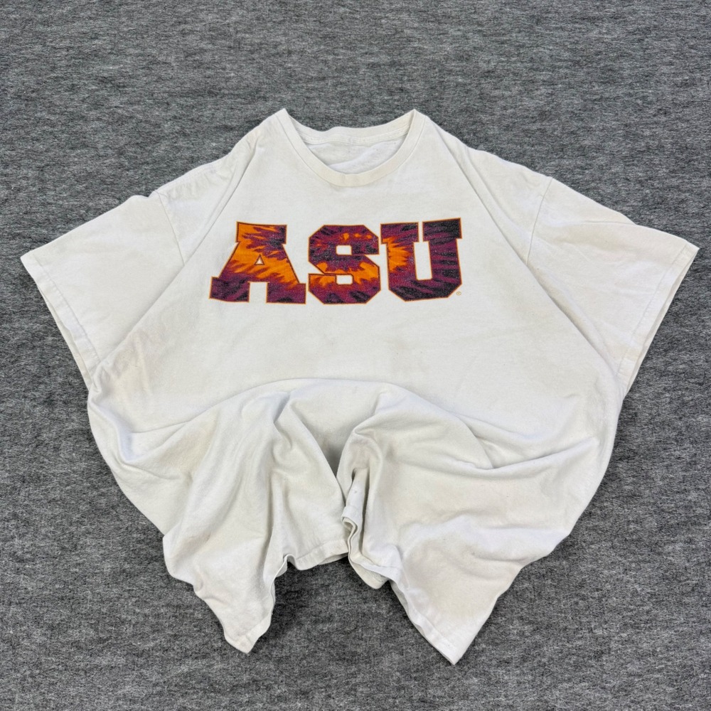 Arizona State University ASU Sun Devils T-Shirt White NCAA Fan Apparel Men XL